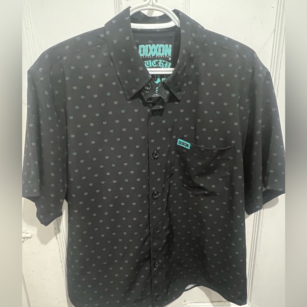 Dixxon Flannel Co shirt Lucky13 Mens Medium short sleeve button up